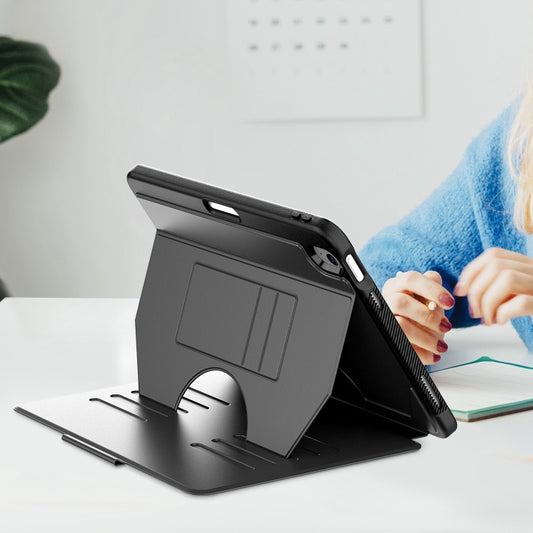 For iPad Air 11 2025 / 2024 Notebook Magnetic Leather Tablet Case(Black) by buy2fix