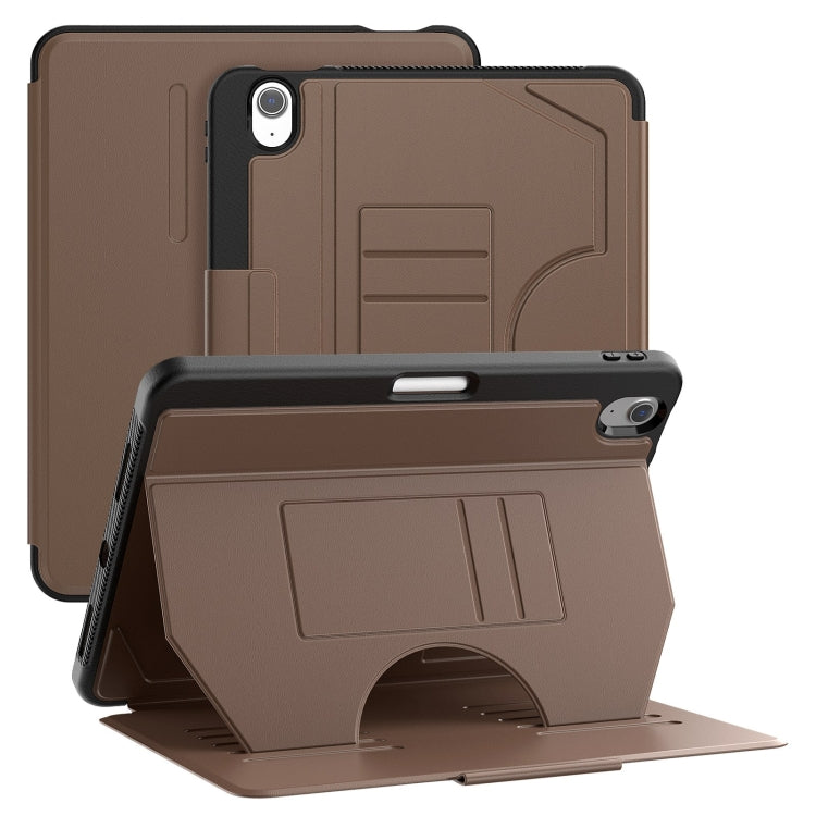 For iPad Air 11 2025 / 2024 Notebook Magnetic Leather Tablet Case(Brown) - iPad Air 11 2025 / 2024 Cases by buy2fix | Online Shopping UK | buy2fix