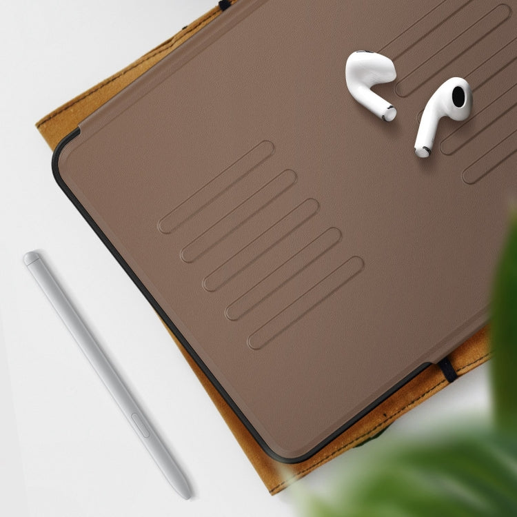 For iPad Air 11 2025 / 2024 Notebook Magnetic Leather Tablet Case(Brown) - iPad Air 11 2025 / 2024 Cases by buy2fix | Online Shopping UK | buy2fix