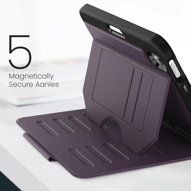 For iPad mini 2024 / mini 6 Notebook Magnetic Leather Tablet Case(Purple) - iPad mini 2024 Cases by buy2fix | Online Shopping UK | buy2fix
