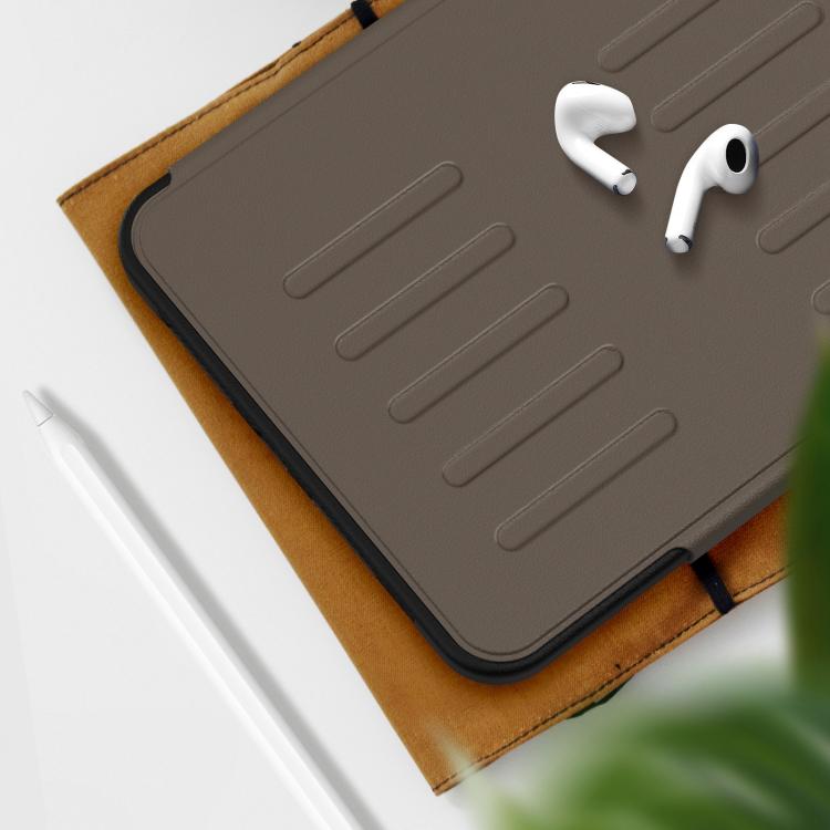 For iPad mini 2024 / mini 6 Notebook Magnetic Leather Tablet Case(Brown) - iPad mini 2024 Cases by buy2fix | Online Shopping UK | buy2fix