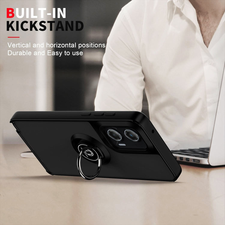 For Motorola Moto G Stylus 5G 2024 Q Shadow 1 Series TPU + PC Phone Case with Ring(Red) by buy2fix