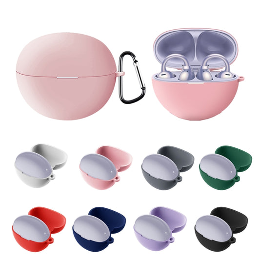 For Huawei FreeClip Earphone Liquid Silicone Protective Case(Purple) by buy2fix