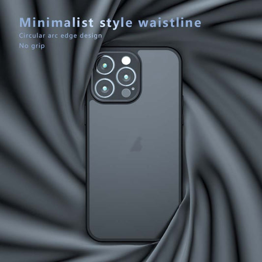 For iPhone 13 Pro Max Armor Precise Hole PC Hybrid TPU Phone Case(Black) by buy2fix