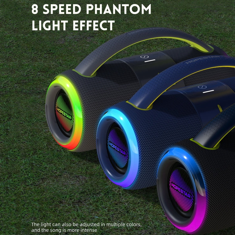 HOPESTAR H68 50W Outdoor Portable Waterproof Dazzling Bluetooth Speaker(Beige) by HOPESTAR