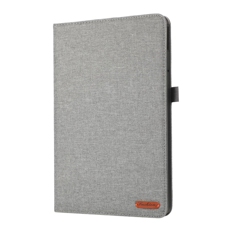 For Lenovo Tab M11 / Xiaoxin Pad 11 2024 Fabric Texture Horizontal Flip Leather Tablet Case(Grey) - Lenovo by buy2fix | Online Shopping UK | buy2fix
