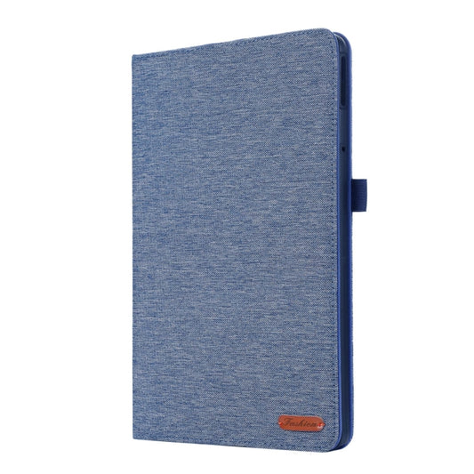 For Lenovo Tab M11 / Xiaoxin Pad 11 2024 Fabric Texture Horizontal Flip Leather Tablet Case(Blue) by buy2fix
