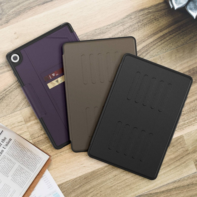 For Samsung Galaxy Tab A9+ Notebook Magnetic Leather Tablet Case(Black) - Galaxy Tab A9+ by buy2fix | Online Shopping UK | buy2fix