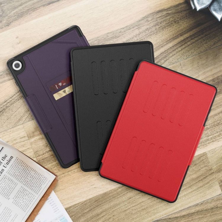 For Samsung Galaxy Tab A9+ Notebook Magnetic Leather Tablet Case(Red) - Galaxy Tab A9+ by buy2fix | Online Shopping UK | buy2fix