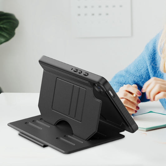 For Samsung Galaxy Tab A9 Notebook Magnetic Leather Tablet Case(Black) - Galaxy Tab A9 by buy2fix | Online Shopping UK | buy2fix