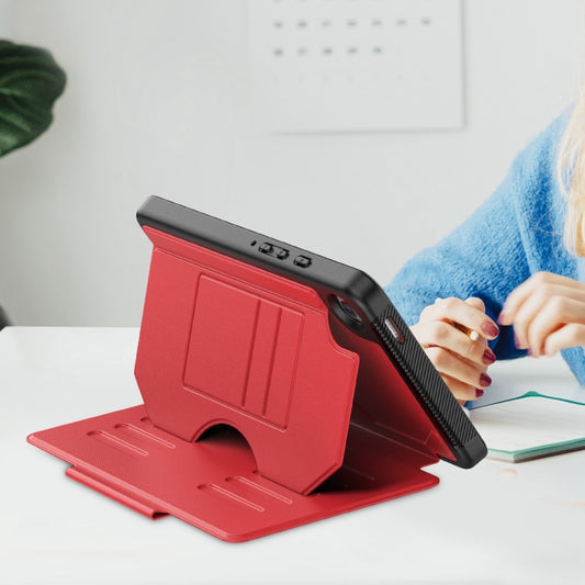 For Samsung Galaxy Tab A9 Notebook Magnetic Leather Tablet Case(Red) - Galaxy Tab A9 by buy2fix | Online Shopping UK | buy2fix