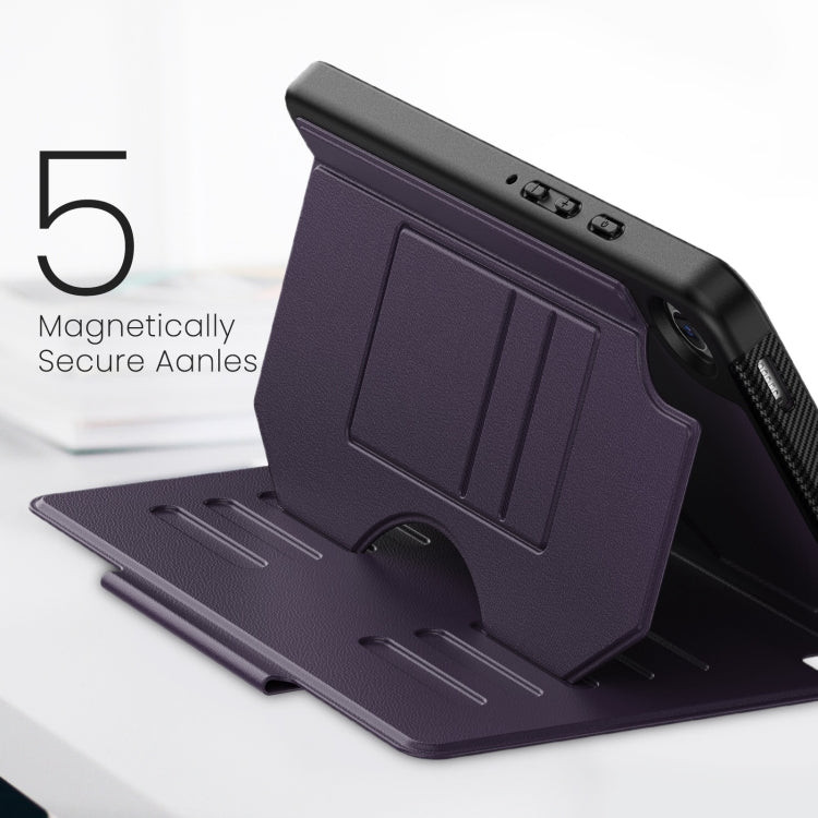 For Samsung Galaxy Tab A9 Notebook Magnetic Leather Tablet Case(Purple) - Galaxy Tab A9 by buy2fix | Online Shopping UK | buy2fix