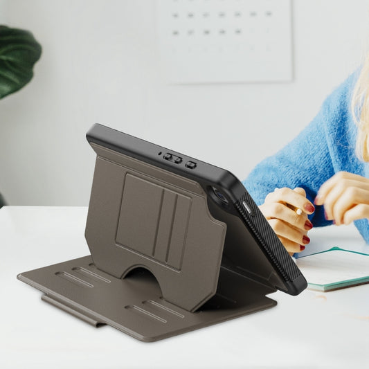 For Samsung Galaxy Tab A9 Notebook Magnetic Leather Tablet Case(Brown) - Galaxy Tab A9 by buy2fix | Online Shopping UK | buy2fix