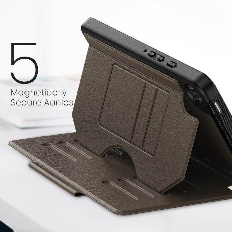 For Samsung Galaxy Tab A9 Notebook Magnetic Leather Tablet Case(Brown) - Galaxy Tab A9 by buy2fix | Online Shopping UK | buy2fix