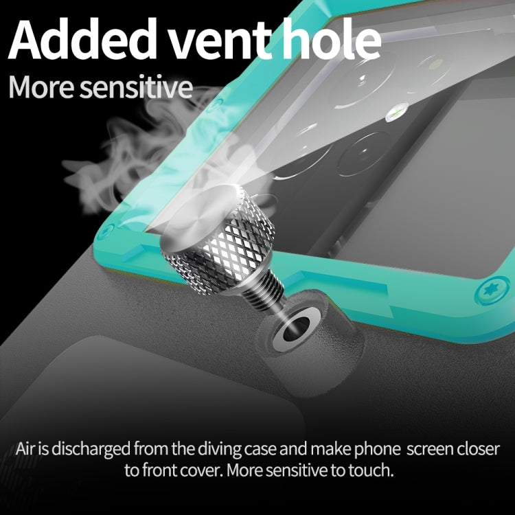 Diving Shell Gen2 Upgrade IP68 Waterproof Phone Case(Black Blue) - Waterproof Bag by buy2fix | Online Shopping UK | buy2fix