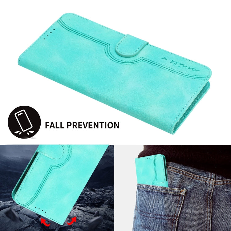 For Tecno Spark Go 2024 Heart Pattern Skin Feel Leather Phone Case(Light Blue) by buy2fix