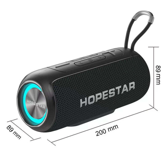 HOPESTAR P26 Outdoor Portable lPX6 Waterproof Dazzling Bluetooth Speaker(Red) by HOPESTAR