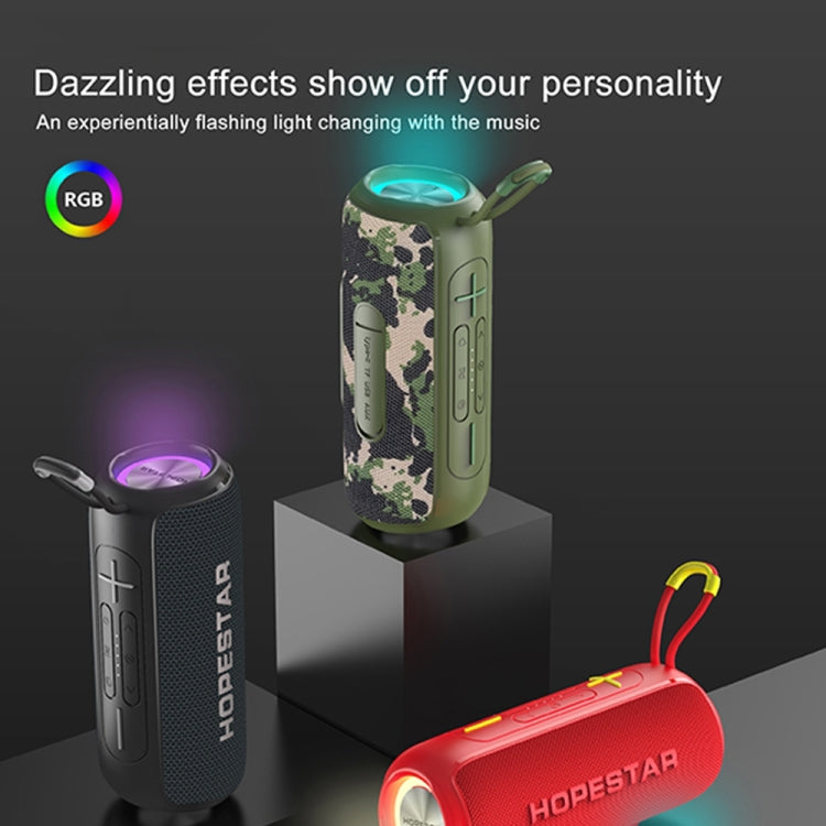 HOPESTAR P26 Outdoor Portable lPX6 Waterproof Dazzling Bluetooth Speaker(Black) by HOPESTAR