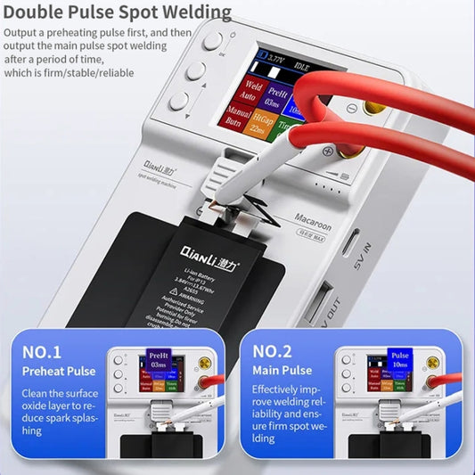 QianLi Macaron Max Portable Double Pulse Integrated Battery Spot Welding Machine by QIANLI