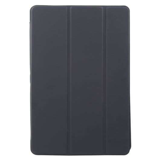 For Lenovo Tab M11/ Xiaoxin Pad 11 2024 Tri-fold Silicone Leather Tablet Case(Black) by buy2fix