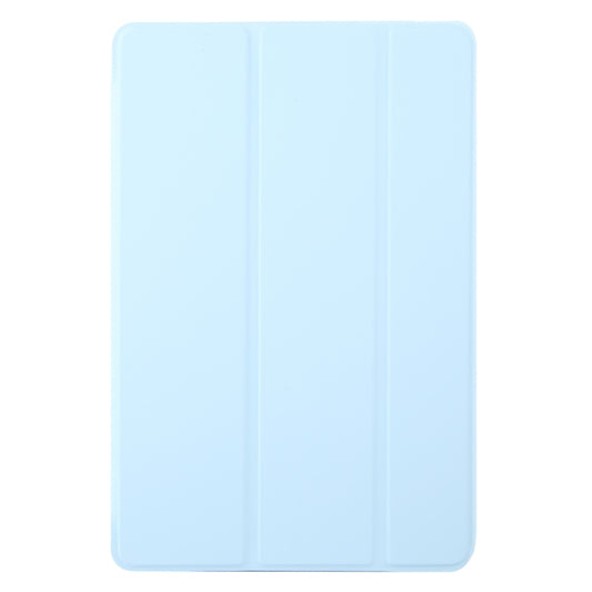 For Lenovo Tab M11/ Xiaoxin Pad 11 2024 Tri-fold Silicone Leather Tablet Case(Ice Blue) by buy2fix