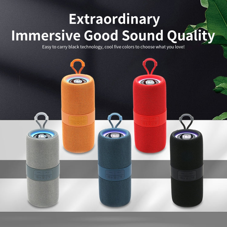T&G TG-671 Portable Wireless 3D Stereo Subwoofer Speaker with FM/USB/LED(Black) by T&G