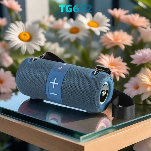 T&G TG-672 Outdoor Portable Subwoofer Bluetooth Speaker Support TF Card(Grey) by T&G