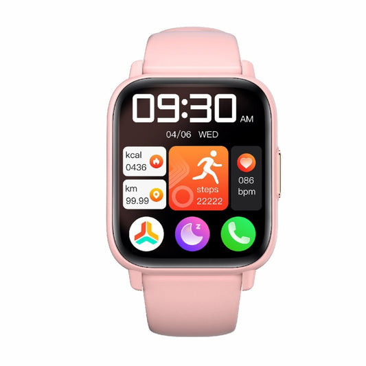 DM60+ 1.83 inch BT5.2 Smart Sport Watch, Support Bluetooth Call / Sleep / Blood Sugar / Blood Oxygen / Temperature / Heart Rate / Blood Pressure Health Monitor(Pink) by buy2fix
