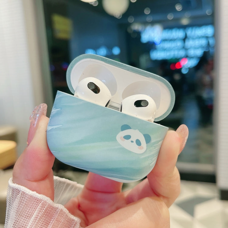 For AirPods 3 Panda PC Matte Earphone Protective Case - For AirPods 3 by buy2fix | Online Shopping UK | buy2fix