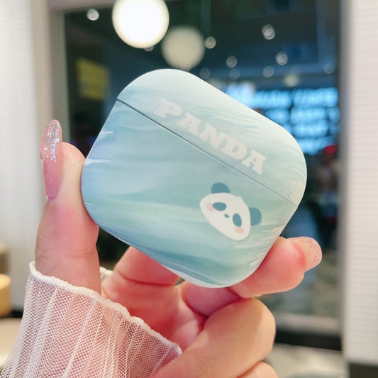 For AirPods Pro Panda PC Matte Earphone Protective Case by buy2fix