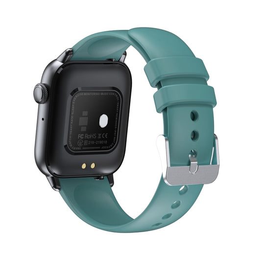 QS08 PRO 1.83 inch BT5.2 Smart Sport Watch, Support Sleep / Heart Rate / Blood Oxygen / Temperature / Blood Pressure Health Monitor(Black+Green) by buy2fix