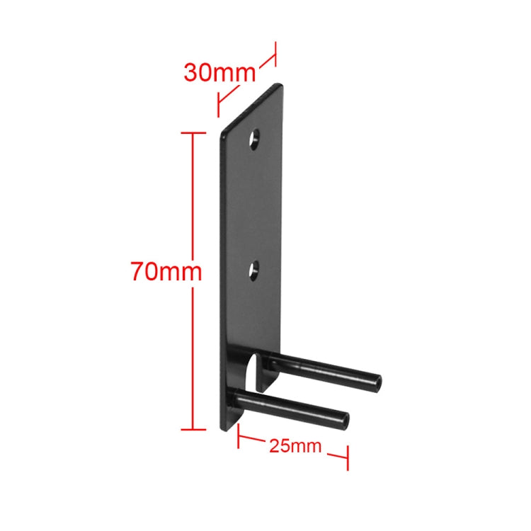 For Bose LifeStyle 650 Rear Surround Speaker Metal Wall-mounted Bracket(Black) - Speaker Bracket by buy2fix | Online Shopping UK | buy2fix