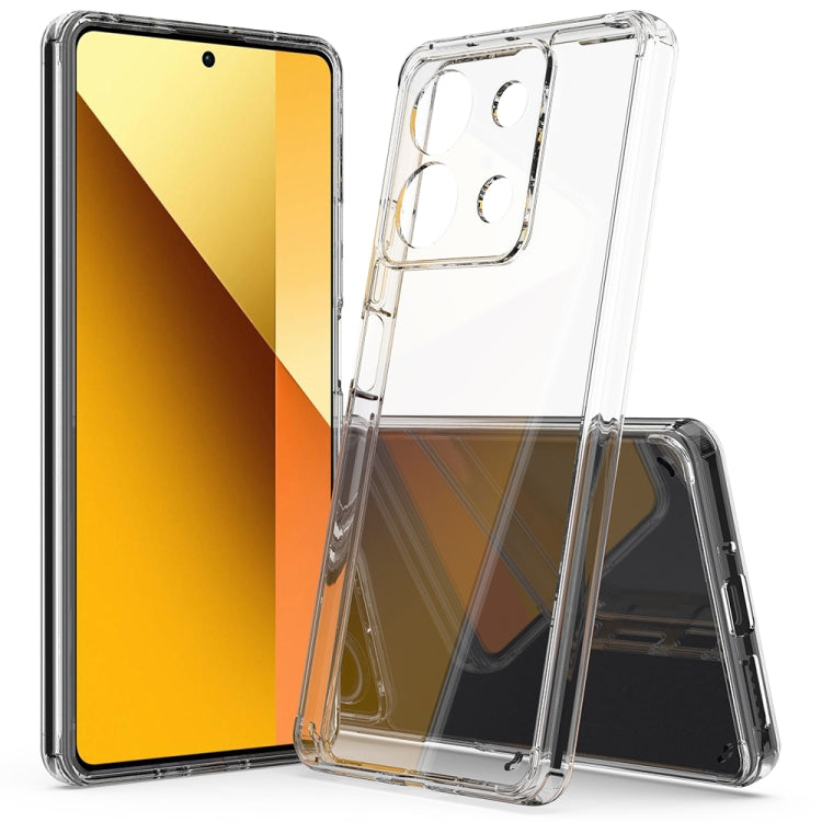 For Xiaomi Redmi Note 13 5G Scratchproof Acrylic TPU Phone Case(Transparent) - Xiaomi Cases by buy2fix | Online Shopping UK | buy2fix