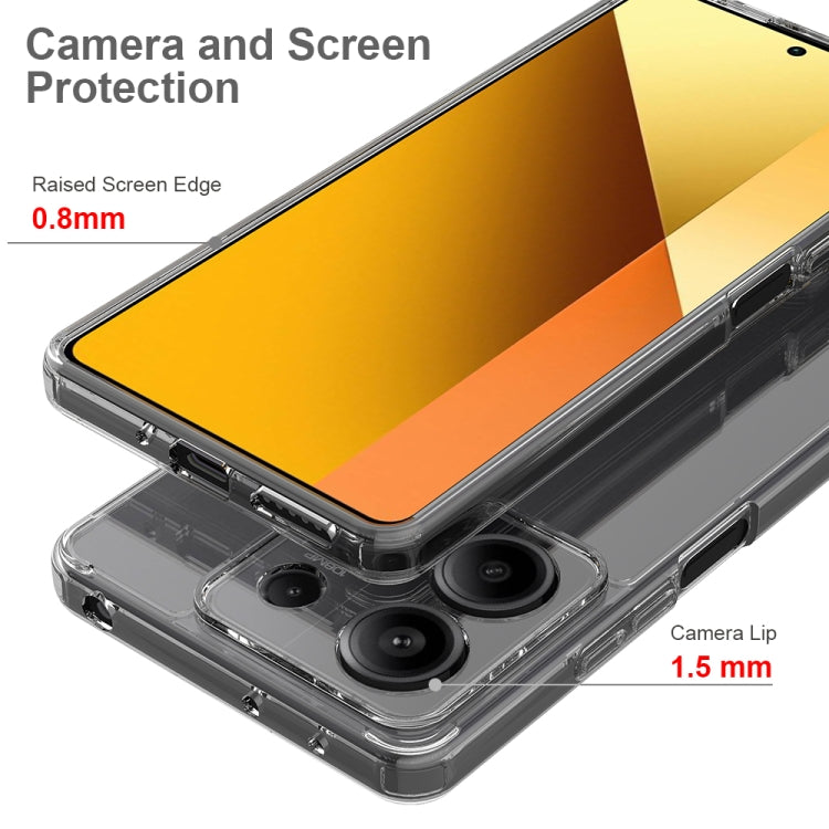 For Xiaomi Redmi Note 13 5G Scratchproof Acrylic TPU Phone Case(Transparent) - Xiaomi Cases by buy2fix | Online Shopping UK | buy2fix