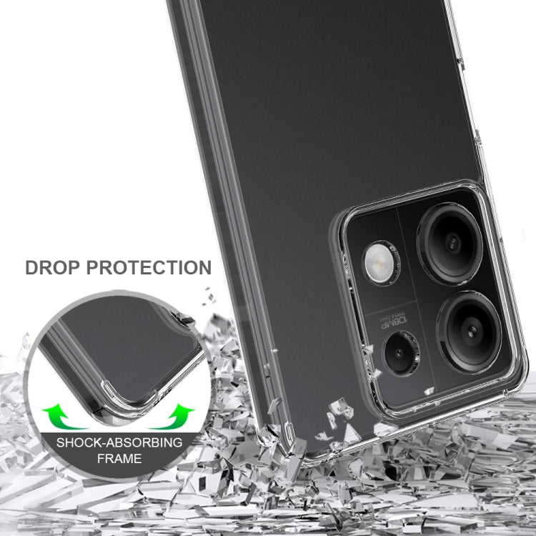 For Xiaomi Redmi Note 13 5G Scratchproof Acrylic TPU Phone Case(Transparent) - Xiaomi Cases by buy2fix | Online Shopping UK | buy2fix