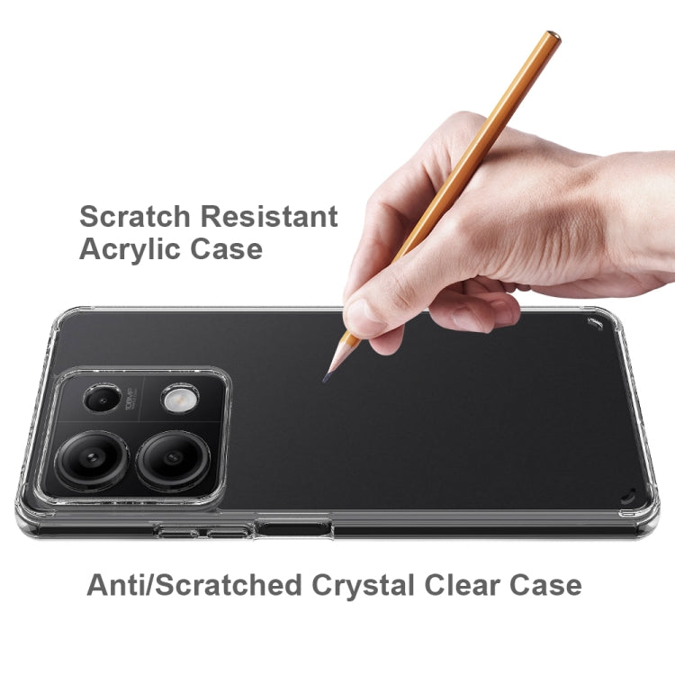 For Xiaomi Redmi Note 13 5G Scratchproof Acrylic TPU Phone Case(Transparent) - Xiaomi Cases by buy2fix | Online Shopping UK | buy2fix