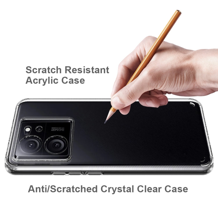 For Xiaomi 13T / 13T Pro / Redmi K60 Ultra Scratchproof Acrylic TPU Phone Case(Transparent) by buy2fix