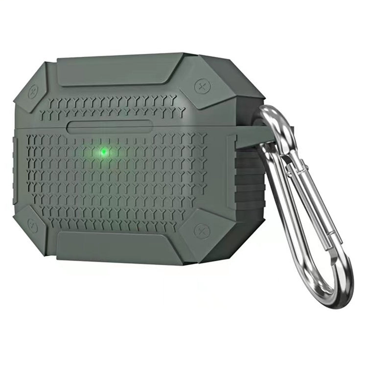 For AirPods Pro Wireless Earphones Shockproof Armor Protective Case(Dark Green) - For AirPods Pro by buy2fix | Online Shopping UK | buy2fix