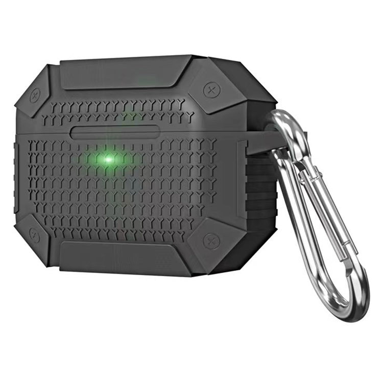 For AirPods Pro Wireless Earphones Shockproof Armor Protective Case(Grey) - For AirPods Pro by buy2fix | Online Shopping UK | buy2fix