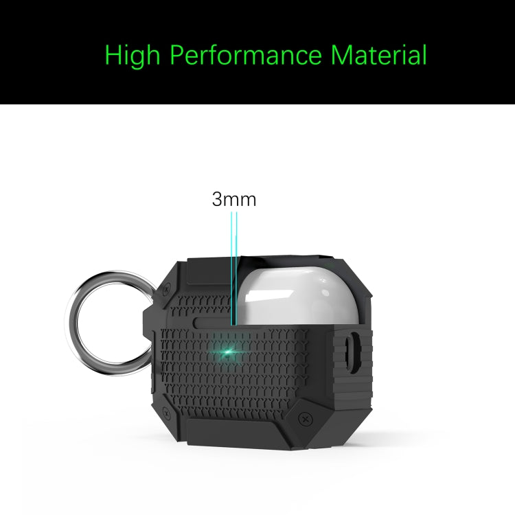 For AirPods Pro Wireless Earphones Shockproof Armor Protective Case(Grey) - For AirPods Pro by buy2fix | Online Shopping UK | buy2fix