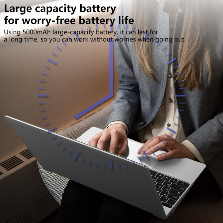 14 inch Laptop, 8GB+512GB, Windows 10 Home Intel Celeron J4105 Quad Core(Silver) by buy2fix