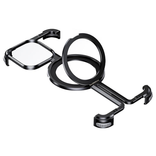 For iPhone 15 MagSafe Magnetic Frameless Holder Phone Case(Black) by buy2fix