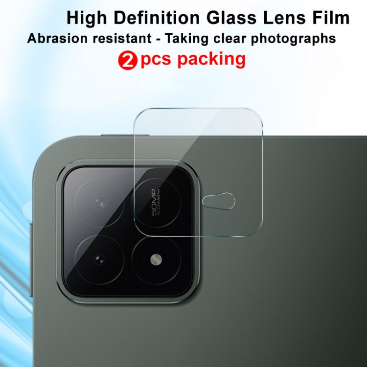 For Xiaomi Pad 6S Pro 12.4 2 PCS/Set IMAK HD Glass Rear Camera Lens Film - Others by imak | Online Shopping UK | buy2fix