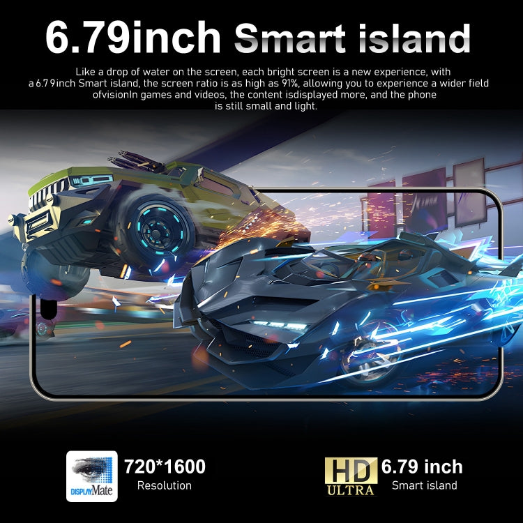 i15 Pro Max / VD1, 3GB+32GB, 6.79 inch Screen, Face Identification, Android 8.1 MTK6753 Octa Core, Network: 4G, Dual SIM(White) - by buy2fix | Online Shopping UK | buy2fix