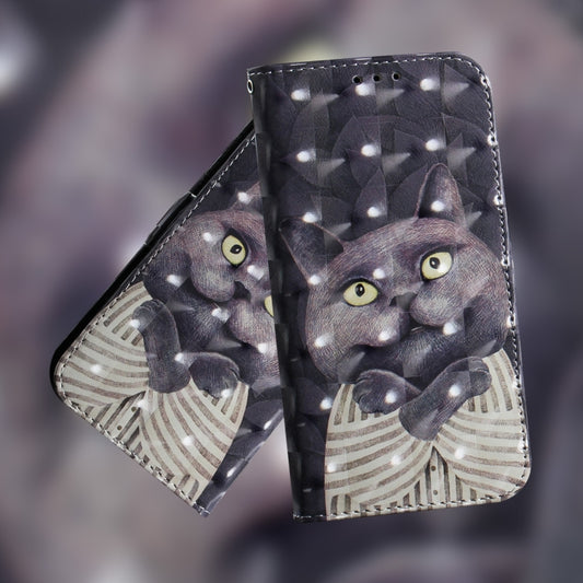 For Google Pixel 9 Pro 3D Colored Horizontal Flip Leather Phone Case(Hug Cat) by buy2fix