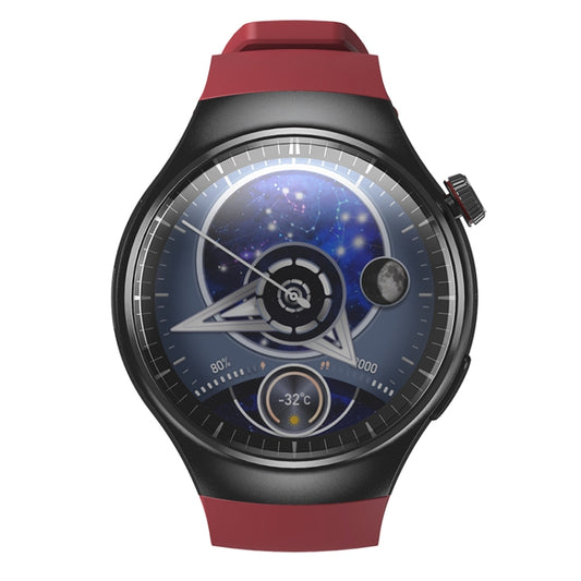 LEMFO DM80 1.43 inch AMOLED Round Screen Smart Watch Android 8.1, Specification:2GB+16GB(Red) by LEMFO