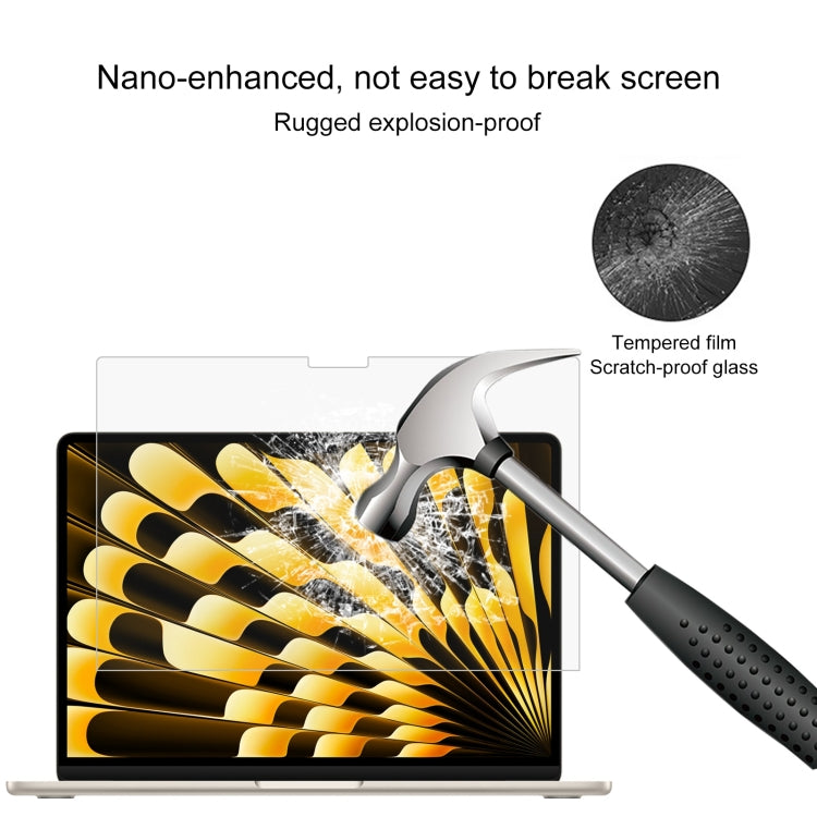 For Macbook Air 15.3 2023/2024/2025 0.26mm 9H Surface Hardness Explosion-proof Tempered Glass Film - Screen Protectors by buy2fix | Online Shopping UK | buy2fix