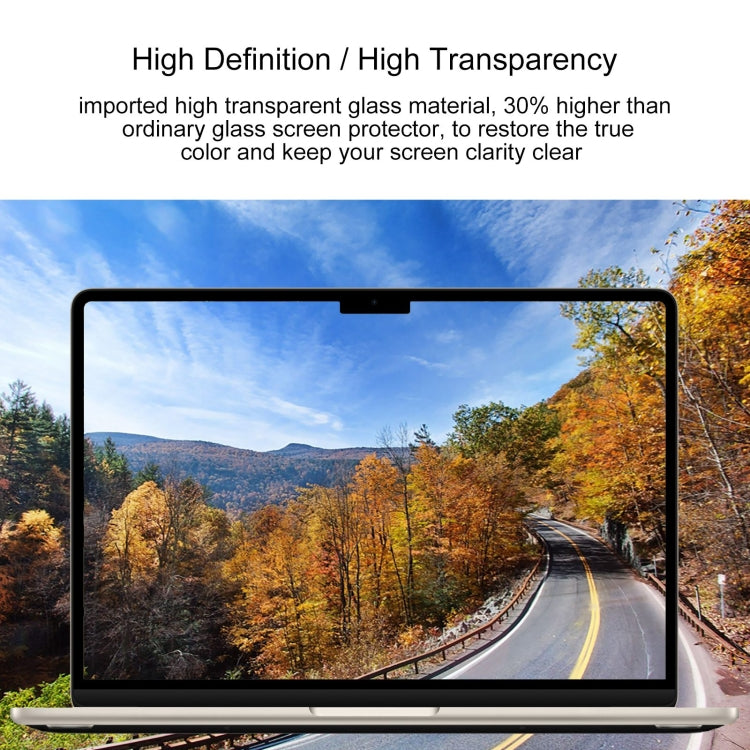 For Macbook Air 15.3 2023/2024/2025 0.26mm 9H Surface Hardness Explosion-proof Tempered Glass Film - Screen Protectors by buy2fix | Online Shopping UK | buy2fix