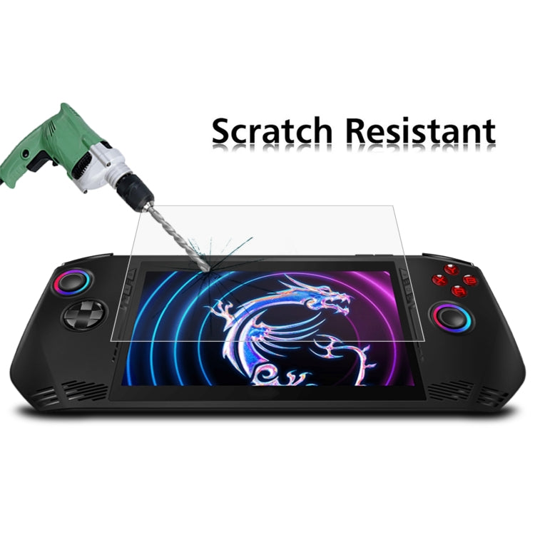 For MSI Claw 7 inch Game Console 9H 0.3mm Explosion-proof Tempered Glass Film - Tempered Glass by buy2fix | Online Shopping UK | buy2fix