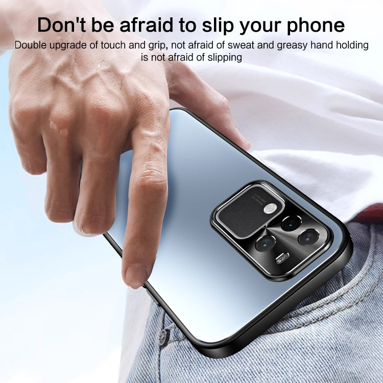 For vivo S18 Pro R-JUST RJ-61 Electroplating Frosted TPU + PC Phone Case(Silver) by R-JUST